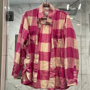 AMERICAN EAGLE FLANNEL SHIRT, SZ L